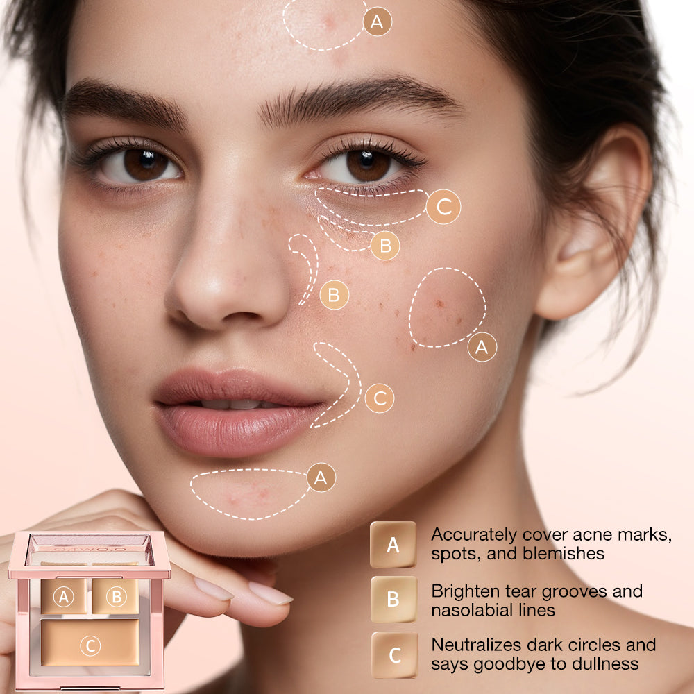 Tri-tone Flawless Coverage Concealer Palette