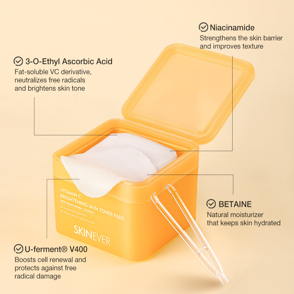 Vitamin C Brightening Toner Pads