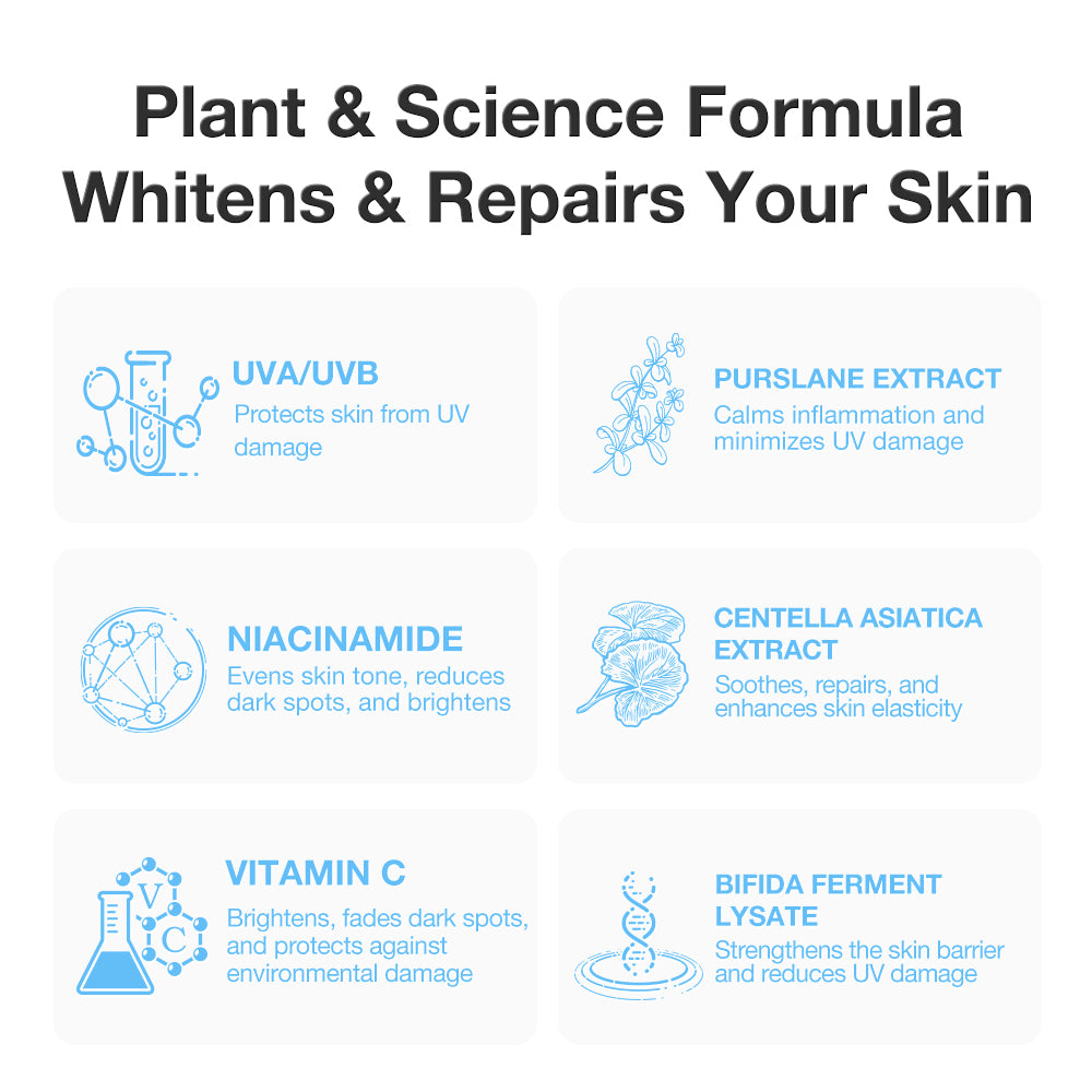 SPF50+ Hydrating Skin Brightening Sunscreen Lotion