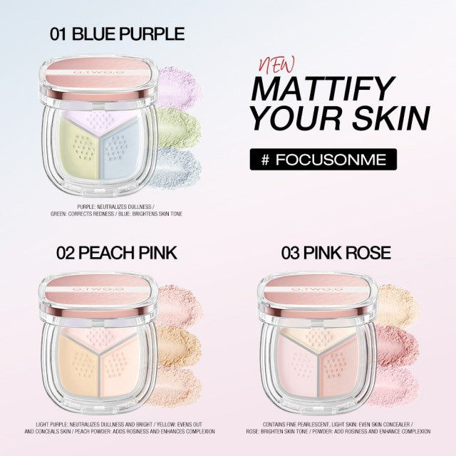Three-Color Blurring Loose Setting Powder