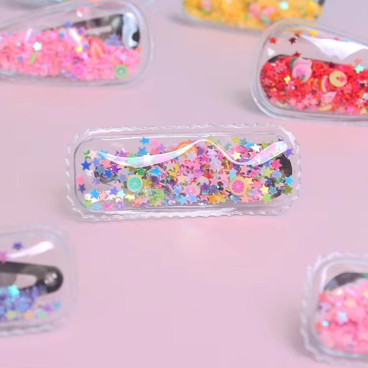 Glitter Filled Hair Pin Set