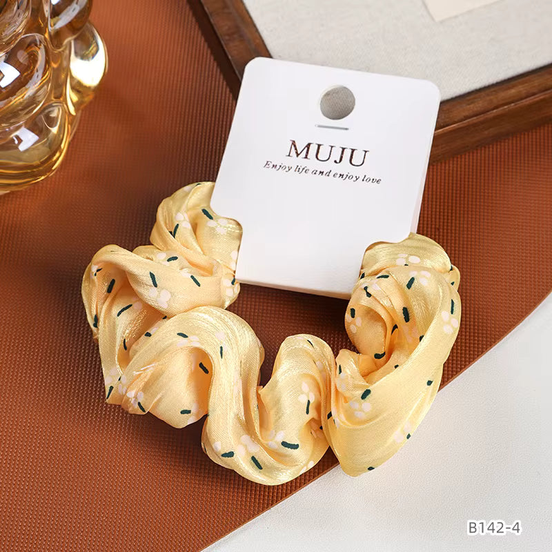 Glossy Satin Hair Scrunchie