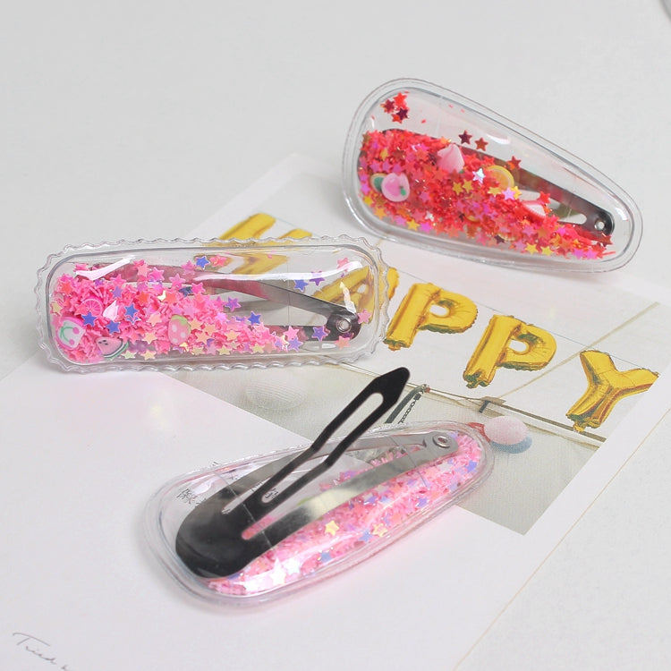 Glitter Filled Hair Pin Set