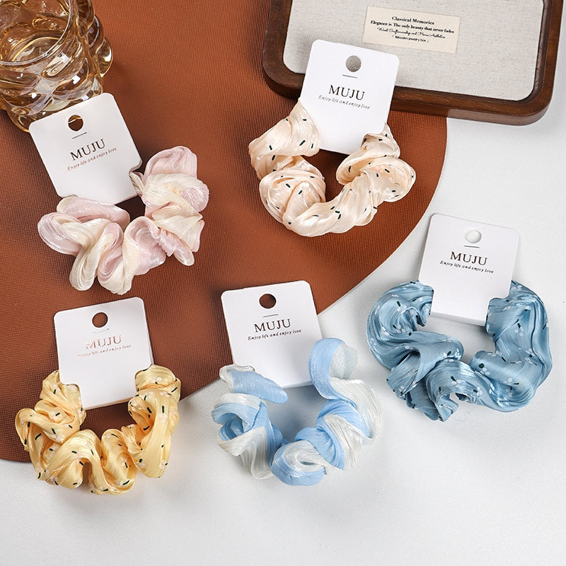 Glossy Satin Hair Scrunchie