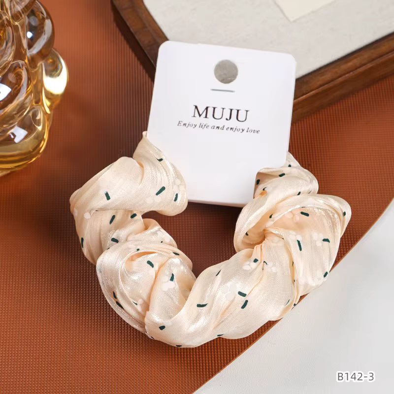 Glossy Satin Hair Scrunchie