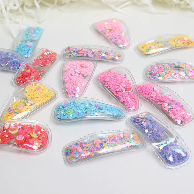 Glitter Filled Hair Pin Set