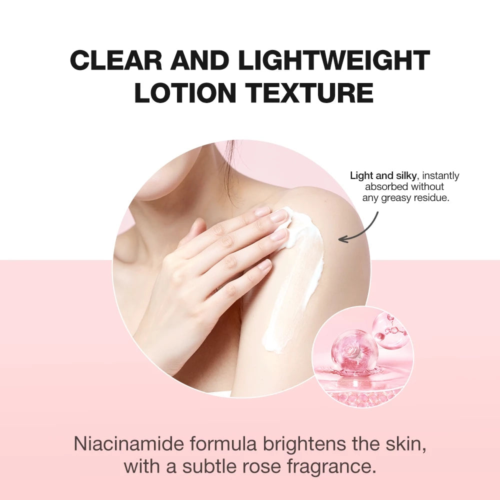 Rose Radiance Niacinamide Brightening Body Lotion