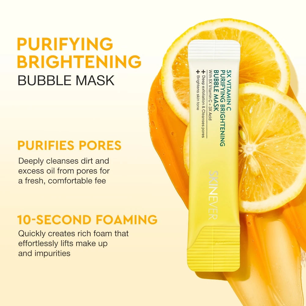 5X Vitamin C Purifying Bubble Mask (10 Pack)