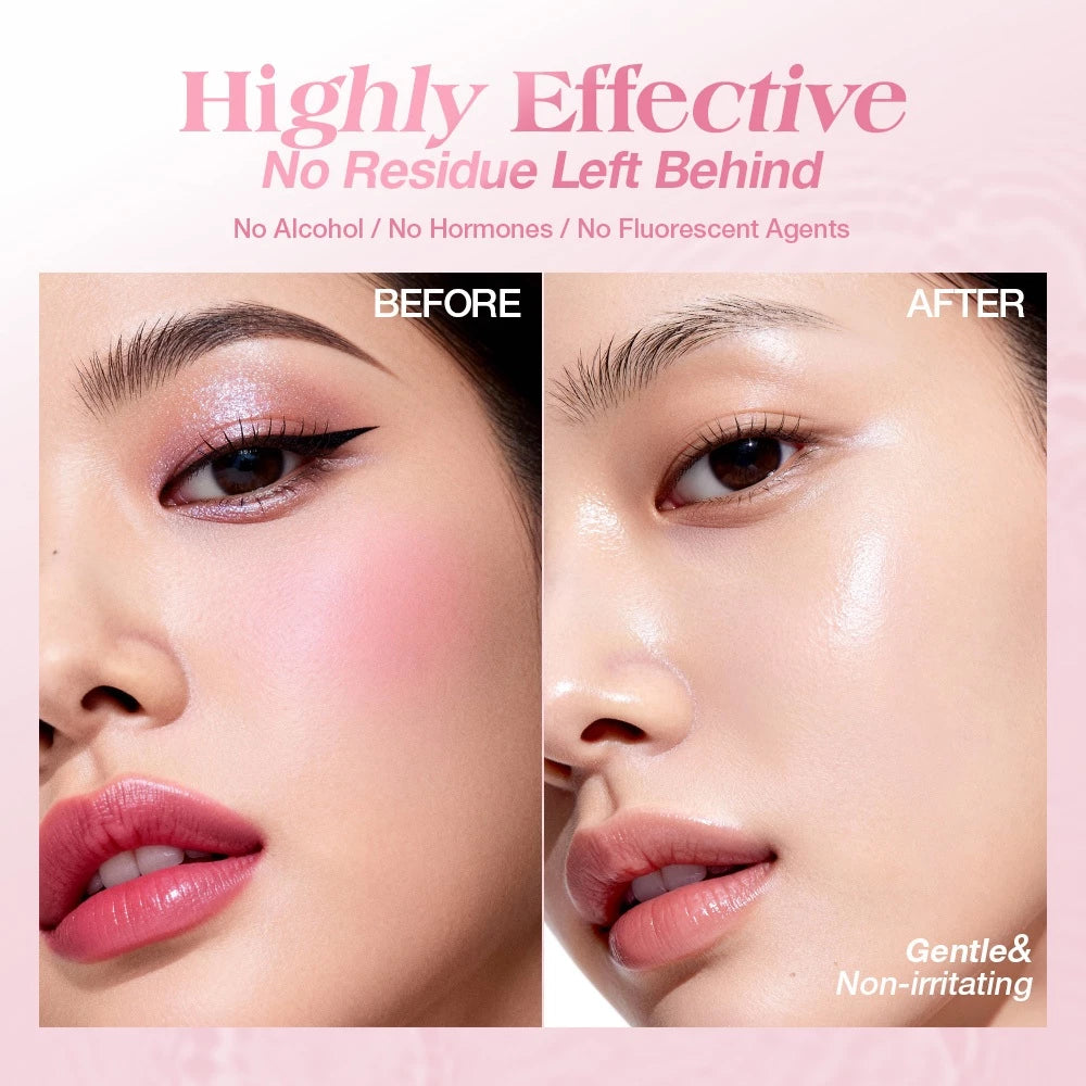 Peach Refreshing Makeup Cleansing Pads