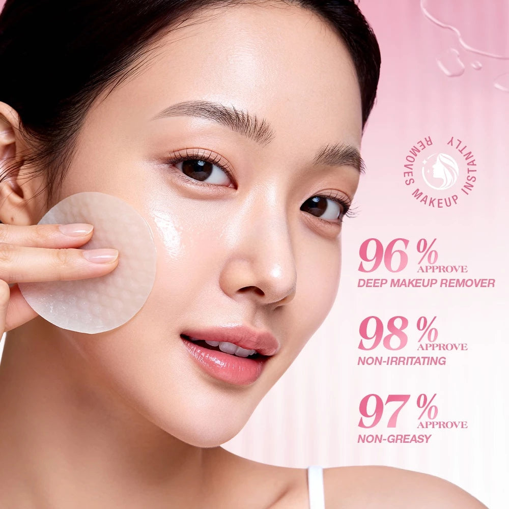 Peach Refreshing Makeup Cleansing Pads