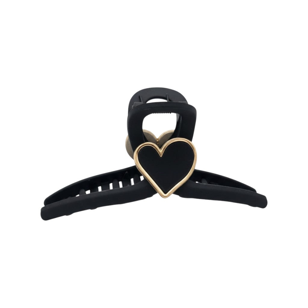 Blackout Heart Hair Claw