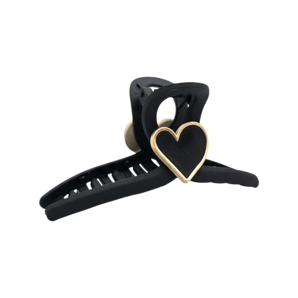 Blackout Heart Hair Claw