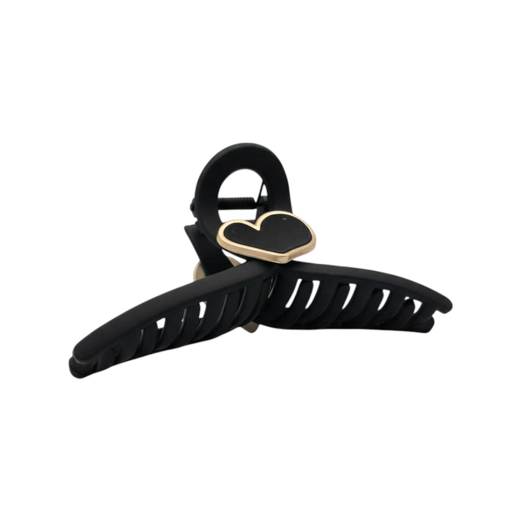 Blackout Heart Hair Claw