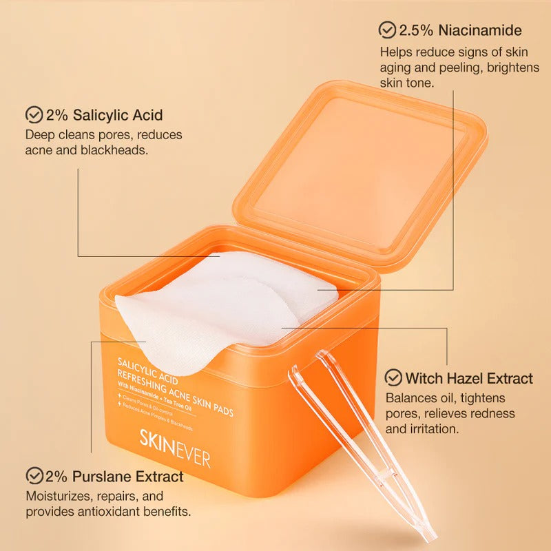 Acne Fighting Salicylic Acid Toner Pads