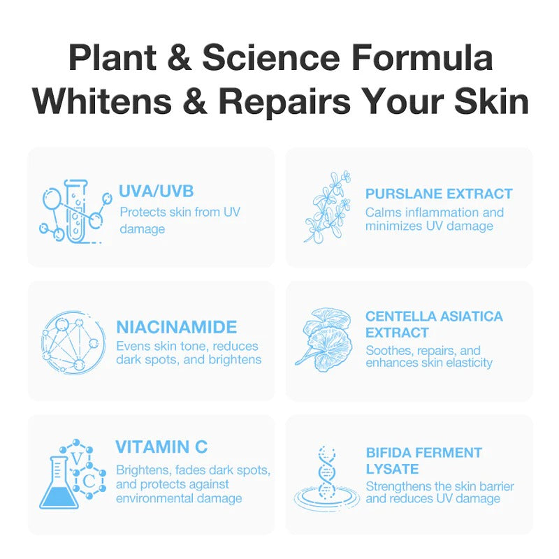 SPF50+ Hydrating Skin Brightening Sunscreen Lotion