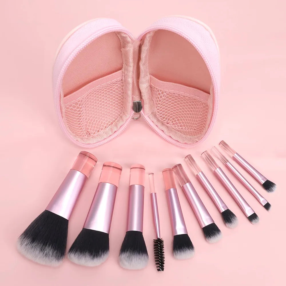 Portable 10 Piece Mini Brushes Set
