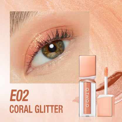 Coral Shimmer Glitter Eyeshadow