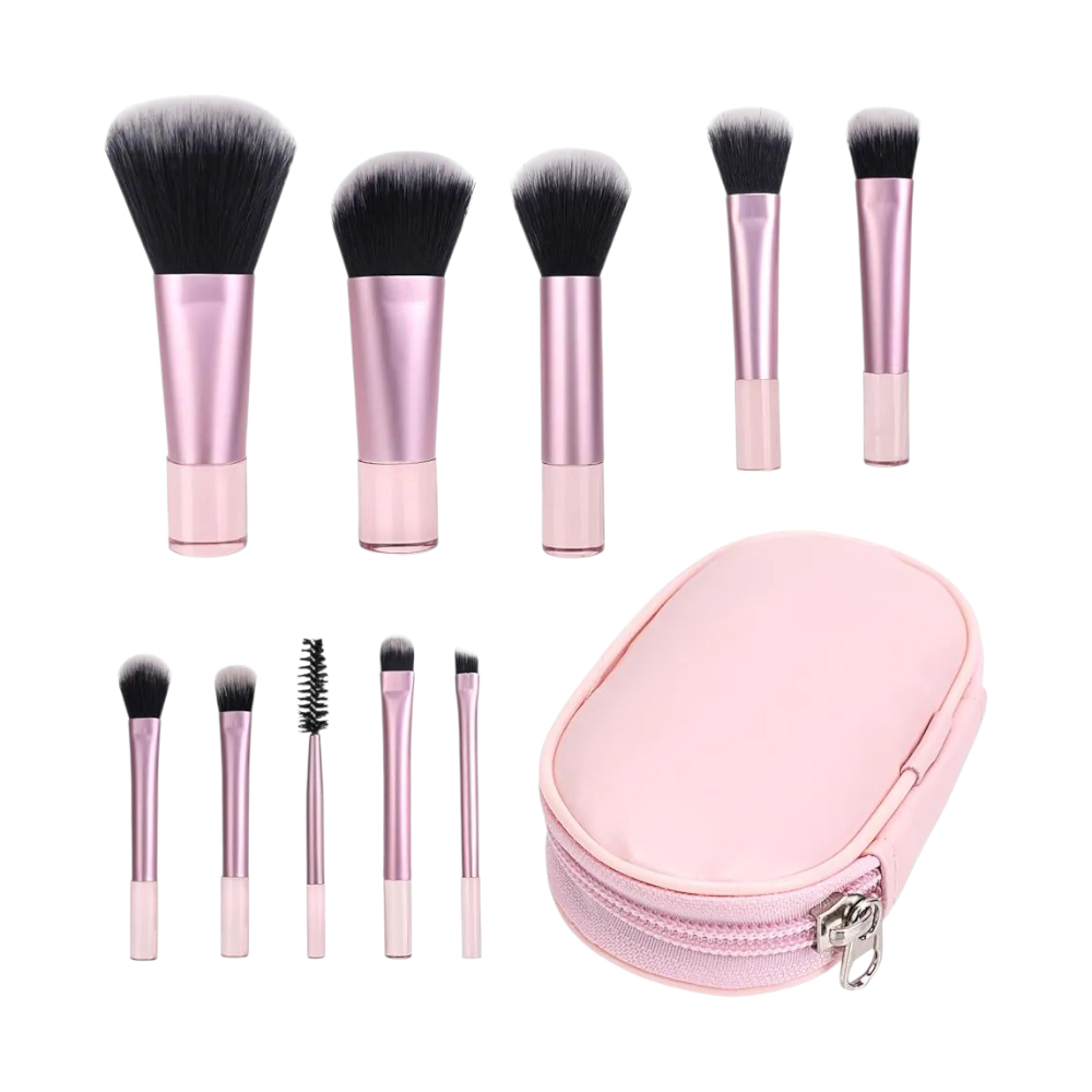 Portable 10 Piece Mini Brushes Set