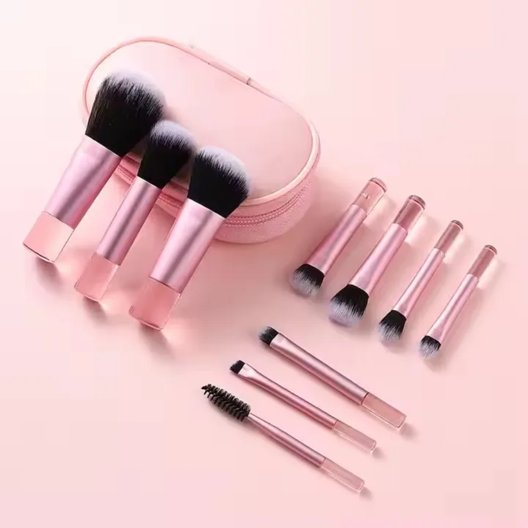 Portable 10 Piece Mini Brushes Set