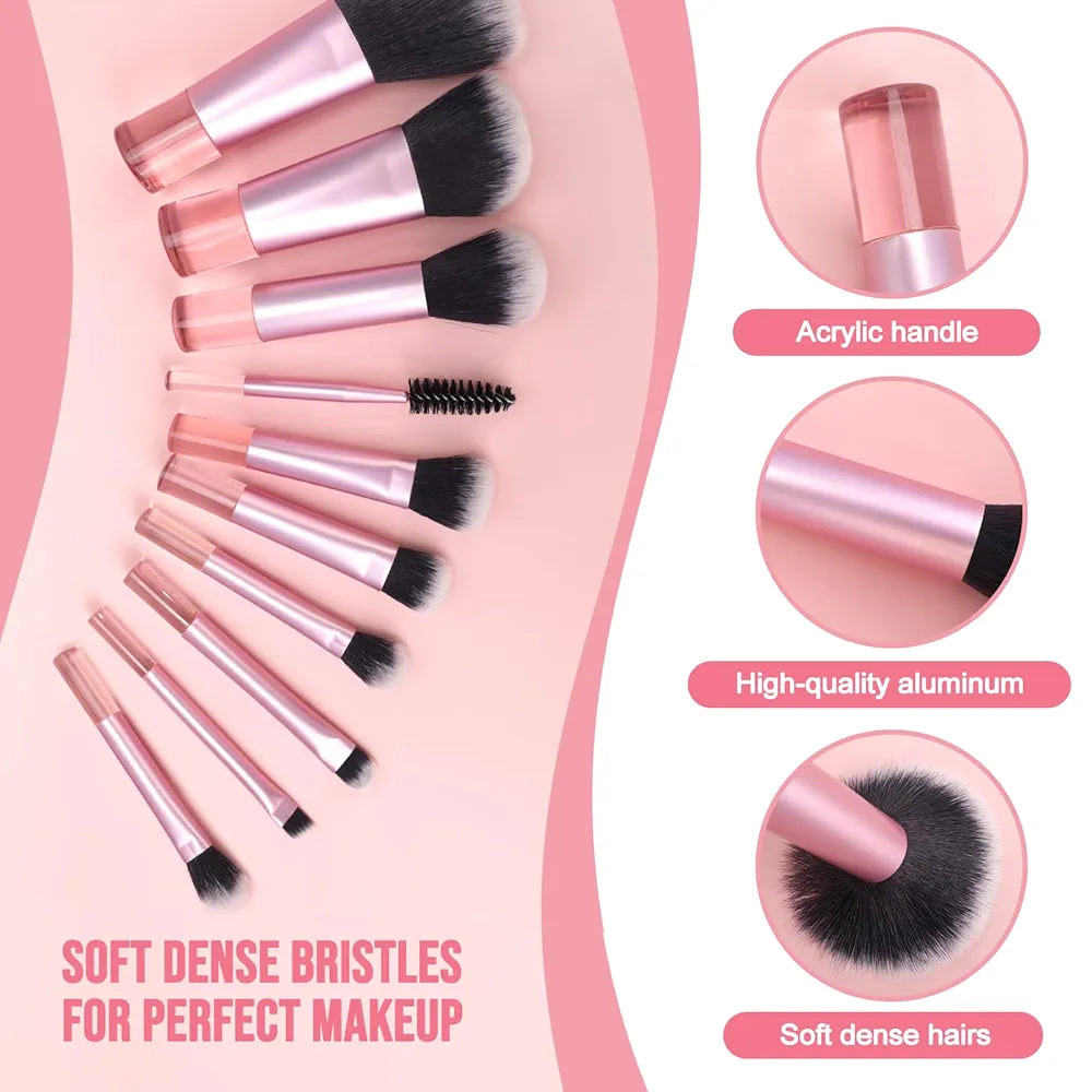 Portable 10 Piece Mini Brushes Set